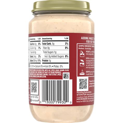 Heinz Homestyle Country Style Sausage Gravy 12 Oz Jar