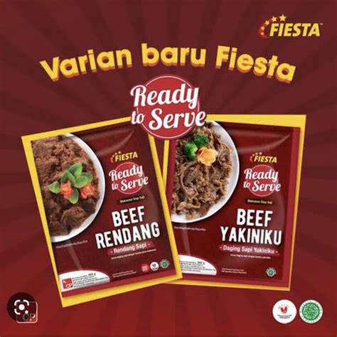 Jual Fiesta Ready To Serve Beef Rendang Beef Yakiniku Chicken