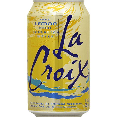 La Croix Sparkling Water, Natural Lemon Flavored 12 Oz | Sparkling ...