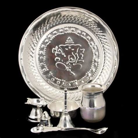 Silver Plated Pooja Thali At Best Price In India