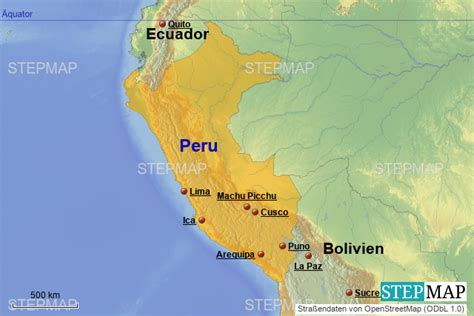 Stepmap Peru Bersicht Landkarte F R Peru