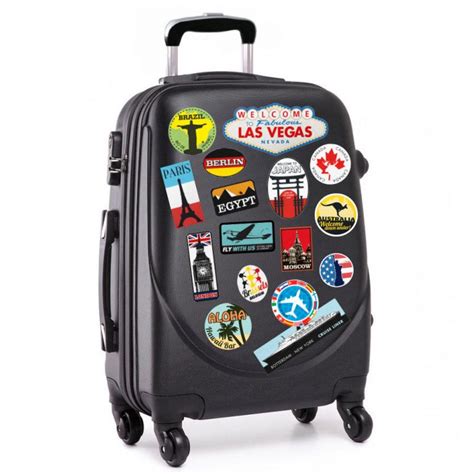 Luggage Stickers Suitcase Patches Vintage Travel Labels Retro Style