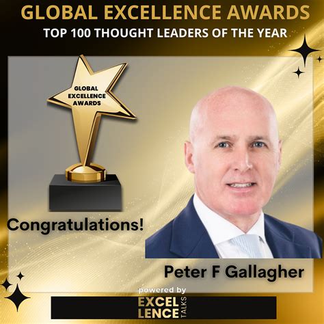 Peter F Gallagher Selected As One Of The Top 100 Thought Leaders Of