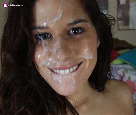 Cumshot On Pretty Brunette Cum Face GeneratorCum Face Generator