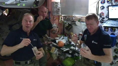 A spicy lunch was delivered to astronauts at the International Space ...