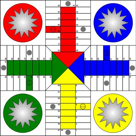 Juego De Mesa Parchis Para Imprimir Tienda