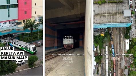 Jalur Kereta Api Unik Di Indonesia Ada Yang Masuk Mal Lho Tribun