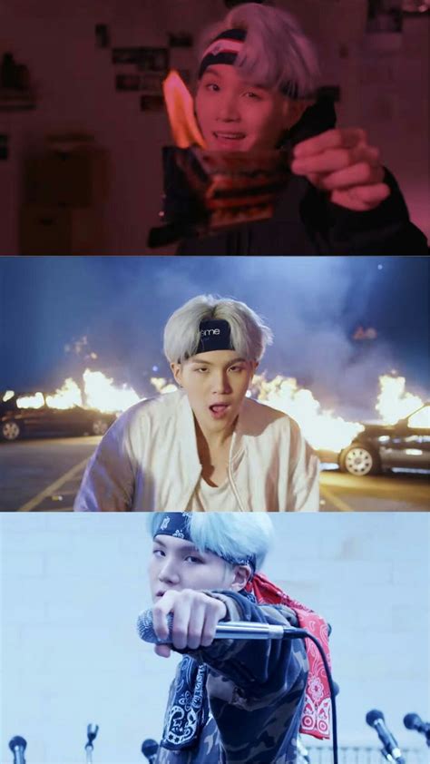 Suga Bts Mic Drop Remix Wallpaper ♡ Min Yoongi Bts Min Suga K Pop Suga Swag Mike Drop Steve