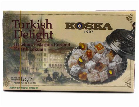 Рахат-лукум с фисташками, фундуком и кокосом, 125 г | Koska