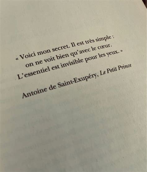 Citation De Antoine De Saint Exup Ry Du Livre Le Petit Prince In