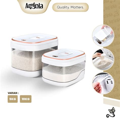 Promo Angola Tempat Penyimpanan Beras Serbaguna E E Rice Dispenser