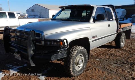 1998 Dodge Ram 2500 Quad Cab Flatbed Pickup Truck In Elba Ne Item