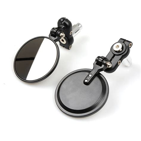 Motorcycle round Mirrors Rearview Handle Bar End for suzuki burgman AN ...