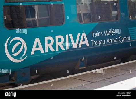 Arriva Trains Wales Train Stopped At Swansea Train Station Railway