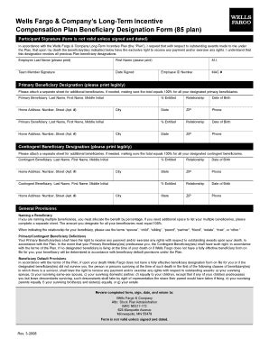 Fillable Online Wells Fargo Plan Form Fax Email Print Pdffiller