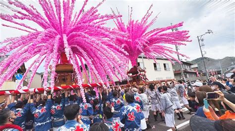 【ド迫力映像】4年ぶり開催の美濃まつり！花みこしの総練りを現場視点でお届けします Youtube