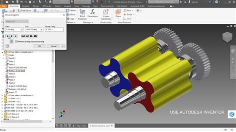 Roots Blower Pump Four Lobed Cycloidal Rotor Autodesk Inventor