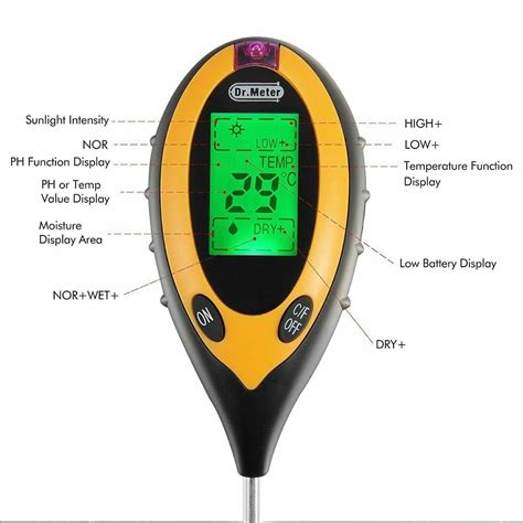 Medidor Digital En Suelos X Humedad Ph Temperatura Y Luz Mercado