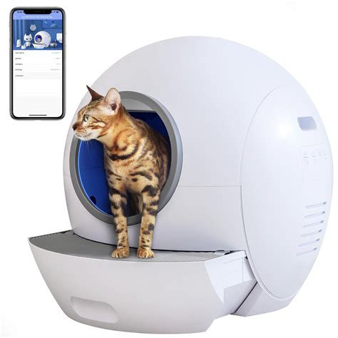 ELS PET Self Cleaning Cat Litter Box, No Scooping Automatic Litter Box ...