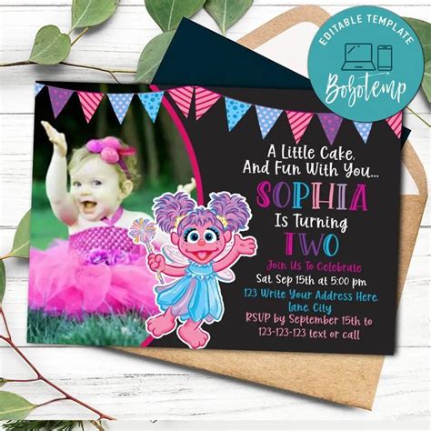 Abby Cadabby Invitation Template To Print At Home Createpartylabels