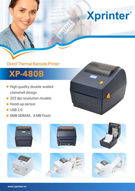 Máy in Xprinter XP 480B Giải pháp in đơn hàng chuyên nghiệp cho