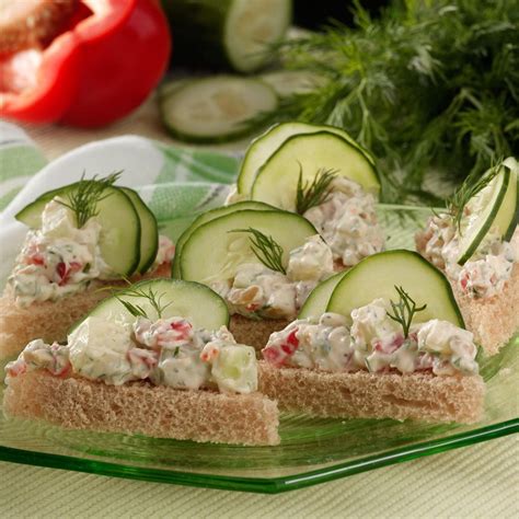 Cucumber Tea Sandwiches Recipe | Taste of Home