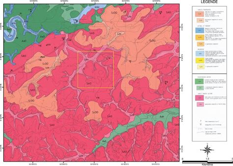Extrait De La Carte G Ologique Des Formations Superficielles Feuille