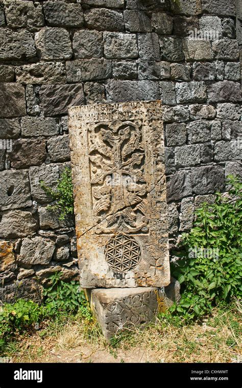 Cross Stone Or Khachkar At The Th Century Armenian Monastery Of Tatev