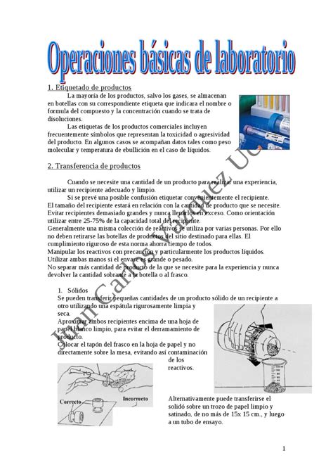 Operaciones Basicas De Laboratorio By Juan Carlos V Zquez Issuu