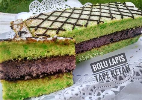 Resep Bolu Lapis Tape Ketan Oleh Syifa Hana Cookpad