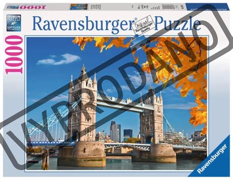 RAVENSBURGER Puzzle Tower Bridge Velká Británie 1000 dílků Puzzle