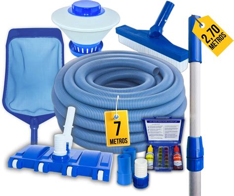 Kit De Limpeza Para Piscinas Fibra Vinil Alvenaria Cabo M