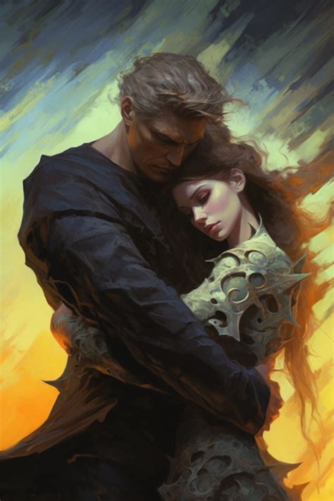 ArtStation - Bound by Passion: A Captivating Hug 3 | Artworks