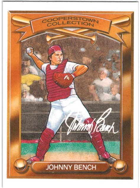 1989 Kahn S Cooperstown 2 Johnny Bench NM MT