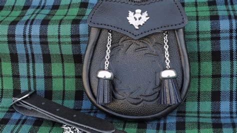 Boys Celtic Embossed Leather Kilt Sporran Scottish Kilt Youtube