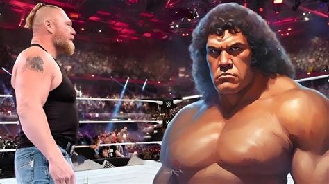 Full Rivalry Brock Lesnar Vs Andre The Giant Iron Man Match 2024