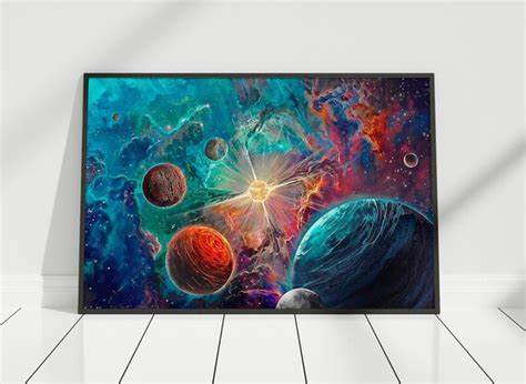 Space Poster Space Art Planets Poster Solar System Poster - Etsy