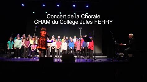 Concert CHORALE CHAM du Collège Jules FERRY à EPINAL Piano Christophe