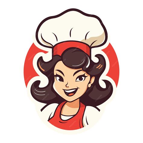 Premium Vector Captivating Mom Chef Logo Vector Illustration For