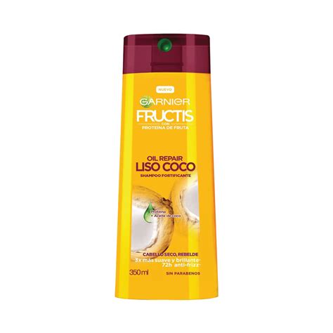 Shampoo Fortificante Liso Coco Fructis 350 Ml Supermercado Cugat