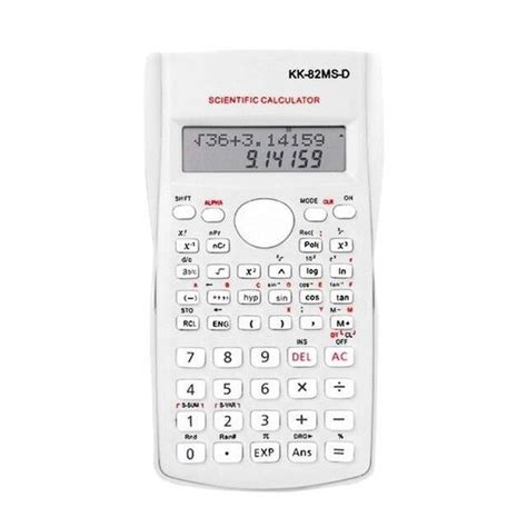 Calculatrice White Calculatrice Scientifique Portable Ms Papeterie