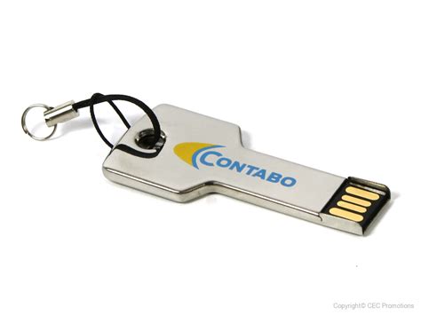 Metall USB Stick in Schlüsselform, praktisch als Schlüsselanhänger ...