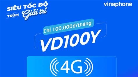 Cách đăng ký gói VD100Y VinaPhone xem YouTube thả ga không lo hết data