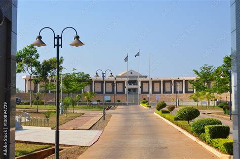 The Houses of Parliament in Lilongwe - the capital city Malawi. Stock Photo | Adobe Stock