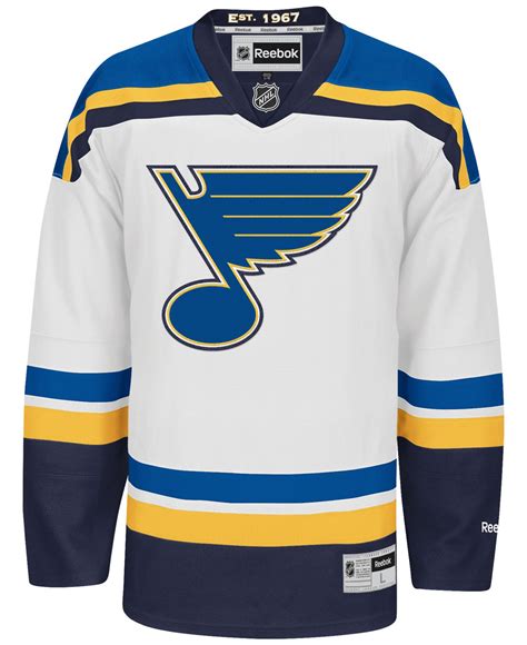 Lyst - Reebok Men's St. Louis Blues Premier Jersey in White for Men