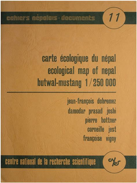 1984 Ecological Map of Nepal - Butwal-Mustang 250,000 by Dobremez | PDF