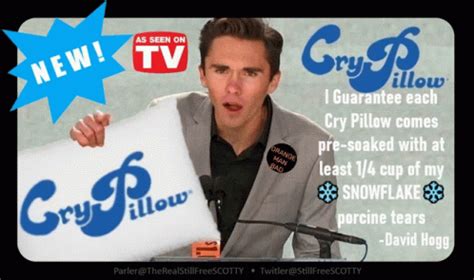 David Hogg My Pillow GIF - David Hogg My Pillow Cry Pillow - Discover & Share GIFs