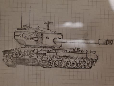 Poorly Drew A T34 Heavy Tank Rwarthunder