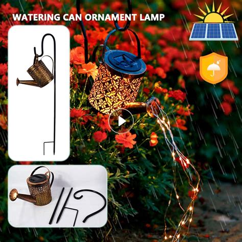 Lampe Solaire LED Style Arrosoir pour Jardin Éclairage Extérieur avec