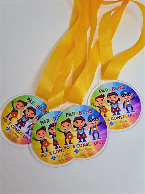 Medalhas de Acrílico personalizadas 50 unid Elo7